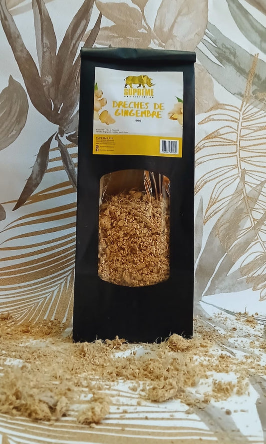 Dreches de gingembre bio 50g